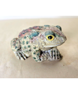 Vintage Plaster Frog Hand Painted 3 Inches Nose to Tail - £11.80 GBP