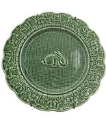 Bordallo Pinheiro Rabbit Salad Plate Green Portugal 8” Grape Leaf Border... - €21,03 EUR