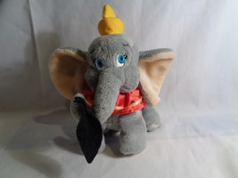 Walt Disney World Dumbo the Flying Elephant Bean Bag Plush w/ Feather 8&quot; - $4.30