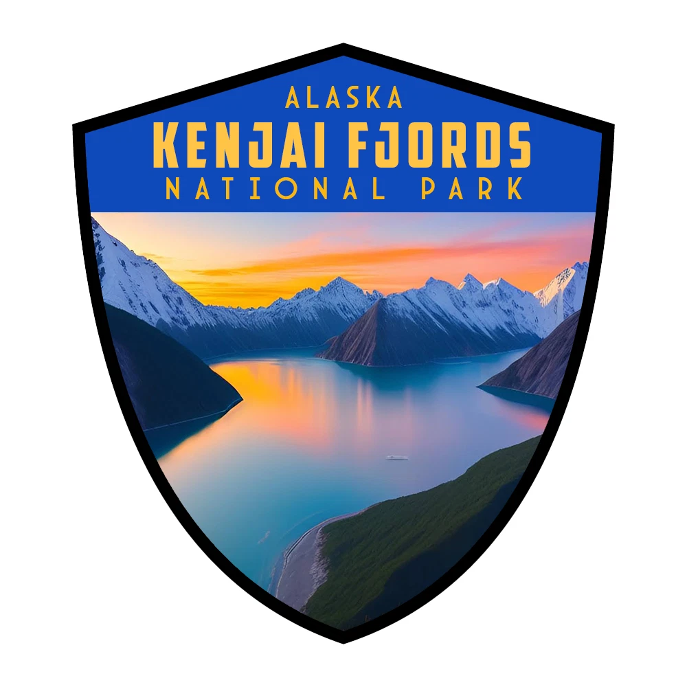 2 Kenjai Fjords National Park Sticker Alaska Decal USA Travel Stickers - $12.39