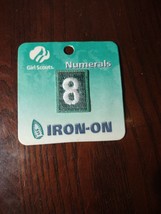 Girl Scouts Numerals &quot;8&quot; Iron-on - £19.05 GBP