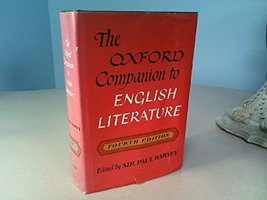 The Oxford Companion to English Literature Fourth Edition [Hardcover] Harvey, Si - £8.58 GBP