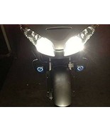 Blue LED Halo Fog Lamps Driving Light Kit for Honda GL 1800 GoldWing GL1800 - £119.66 GBP