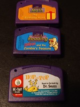 LeapFrog LeapPad 2003 Games Cartridges (3) Reading Math Dr Zeus hop - £15.02 GBP