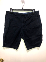 Banana Republic Aiden Chino Men&#39;s Shorts SZ 32 Cotton Inseam 9&quot; Navy Blue - $9.89