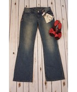 WOMEN&#39;S ADIKTD LOW RISE FITTED BOOTCUT DENIM JEANS SIZE 6 / W29 NWT - £22.91 GBP