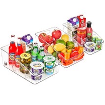 Sorbus Fridge Organizer Bins - Roll Out Storage for Pantry and Fridge - 3-Pack - £51.38 GBP