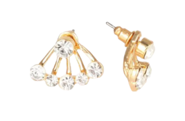 Paparazzi Jeweled Jubilee Gold Post Earrings - New - £3.53 GBP
