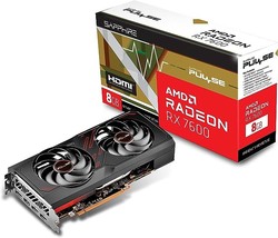 11324-01-20G Pulse Amd Radeon Rx 7600 Gaming Graphics Card With 8Gb Gddr... - $500.99
