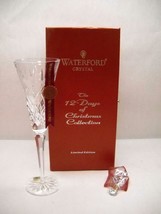 WATERFORD 12 Days of CHRISTMAS 3 French HENS Flute 3rd Edition Swirl CHA... - $89.13