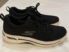 Skechers Go Walk Arch Fit Sneakers Women&#39;s 7M BLACK - $19.75