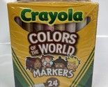 Crayola Colors of the World Markers 24 Count Lot Of 4 Sealed - $16.70