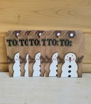 Lot of 6 New Unused Christmas Gift Tags Snowman - $19.99