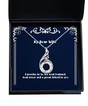 Inspire Wife Gifts, I Promise to be The Best Husband, Best Lover and a Great Fri - £39.83 GBP