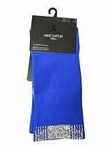 Nike Men&#39;s Basketball Crew Socks Blue 6-8 Medium SX7012-480 - $19.99