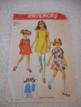 Vintage 1960s / 70s Simplicity Size 8 8670 cut short dress pattern bust 27 - $19.98