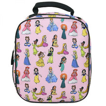 Disney Princesses All Over Print Lunch Bag Pink - £14.37 GBP