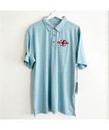 NWT Link Soul Mens Polo Blue Short Sleeve Top GBF Golf Charity HB Fire D... - £19.78 GBP