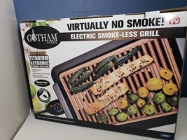 Gotham Steel Smokeless Indoor Electric XL Grill with Copper Nonstick Sur... - £38.94 GBP