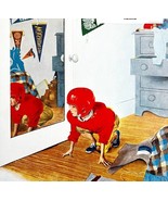 Saturday Evening Post Cover 1951 Football Eisenhower Lithograph Print Ar... - $913.92 MXN