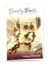 Annie&#39;s Attic Simply Beads Victorian  Kit Month Club Necklace Earrings B... - $17.34