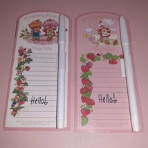 Strawberry Shortcake Write-On Wipe-Off Memo Boards American Greetings Vtg Style - $14.85