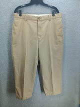 LL Bean Pants Womens Chino Capri Straight Beige Casual sz  XL - $15.84