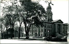 RPPC Darlington Wisconsin WI Court House &amp; Jail Ext w Cars  UNP Postcard - £20.69 GBP