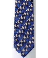 Montebello Necktie Goldfish On Blue Hand Made In Italy - $24.74