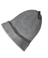 Express Men’s Winter Knit Beanie Hat Solid Gray Ribbed One Size - $34.65