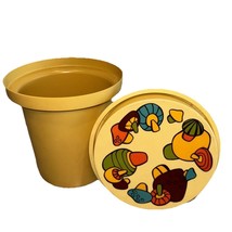 Vintage Lg Rubbermaid Mushroom Canister Storage Container Jar 1970s Hipp... - $33.83 CAD