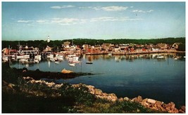 Lot 3 Rockport Maine Harbor &amp; Headlands Oversized Postcard - £11.00 GBP