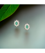 Authenticity Guarantee

Natural Emerald Diamond Earrings 14k White Gold ... - $1,496.88
