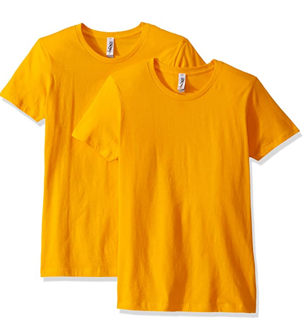 Primary image for Marky G Apparel Unisex Adult Short Sleeve Tees 2 Pack Gold Size 2XL New