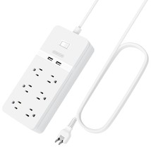 2 Prong Power Strip with 10ft Extension Cord, NTONPOWER Flat Plug Surge ... - £44.05 GBP