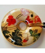 Signed Ma Yuanyu Goebel Corn Poppy &amp; Butterfly Pendant Necklace - £67.42 GBP