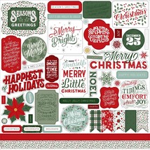 Christmas Salutations No. 2 Cardstock Stickers 12&quot;X12&quot;-Elements - £6.40 GBP