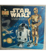 STAR WARS (1979) Buena Vista 7&quot; 33-1/3 record &amp; book VG - $273.75 MXN