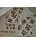 Fall Autumn Place Mat Napkins Rings &amp; Pumpkin Place Card Holders 18pc Lo... - $745.41 MXN