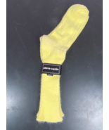 Pierre Cardin Vintage Yellow Men&#39;s Dress Socks Orlon Nylon 10-13 USA 1970s - $9.90