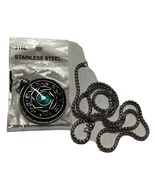 Stainless Steel Hexagram Pendant Necklace Blue Eye Symbol Amulet 316L Chain - $13.24 CAD