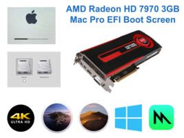 Mac Pro EFI boot screen AMD HD 7970 3GB Metal native Mojave Monterey gt HD 7950 - £139.71 GBP