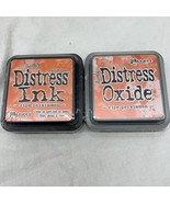 Tim Holtz NIP Ripe Persimmon Distress Ink &amp; Distress Oxide Ink Set 3x3 2... - €12,95 EUR
