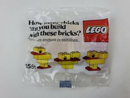 Vintage Lego 1551 Holiday &amp; Easter Chick - 6 Pieces 1985 New Factory Sealed - £6.23 GBP