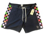 Quiksilver Men Original Arch 18&quot; Shorts Black/Multicolor Size 34 - $24.75