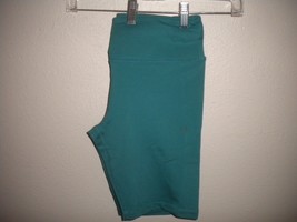 Mondetta Girls Size Large 14/16 Teal Anti Chaffing Stretch Bike Shorts NWOT - £5.44 GBP