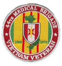 ARMY 44TH MEDICAL  BRIGADE VIETNAM VETERAN  4&quot; EMBROIDERED MILITARY PATCH - $28.99