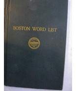 Boston Public Schools Boston Word List-1941 - $475.03 MXN