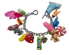 Unique Loaded Junk Charm Bracelet Handmade Retro Mixed Up Dolly Gift Boxed Sweet - £29.17 GBP