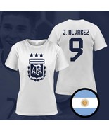 Argentina Alvarez Champions 3 Stars FIFA World Cup Qatar 2022 White T-Sh... - $41.01 CAD+